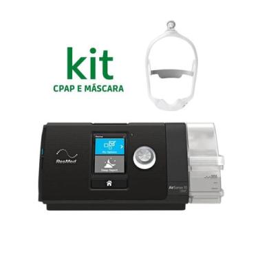 Imagem de Kit Cpap S10 Airsense Autoset + Mascara Nasal Dreamwear - Resmed