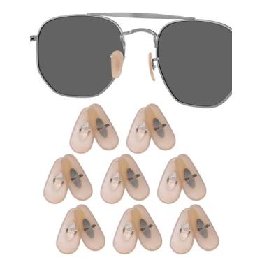 Imagem de 8 pares de protetores nasais de substituição para Ray-Ban RB3025 | RB3026 Óculos de sol - Amarelo