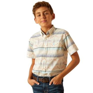Imagem de ARIAT Camisa de modelagem clássica Koda para meninos, Concha de areia, P