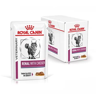 Imagem de Caixa 12un Ração Úmida Sachê Royal Canin Vet Gatos Renal 85g