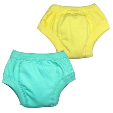 Imagem de Calcinha Cueca Fralda Absorvente para Desfralde, Kit 2 Unidades, Várias Camadas, Algodão Absorvente (XX-Grande)