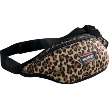 Imagem de Pochete Corrida Bike Celular Musculação Cintura Exercicios (Onça Dourada)