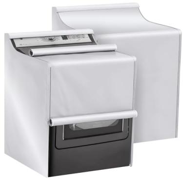 Imagem de ANMINY Capa para máquina de lavar roupa para carga frontal superior pacote com 2, capa de máquina de lavar e secar roupa à prova de poeira resistente ao sol 420D Oxford protetor de máquina de lavar