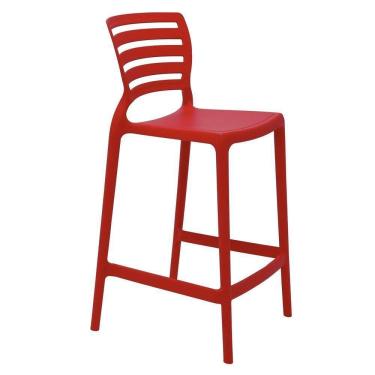 Imagem de Cadeira Tramontina Sofia Alta Residência Em Polipropileno E Fibra De Vidro Vermelha Tramontina