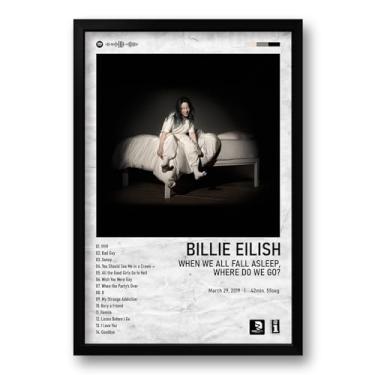 Imagem de Genérico Quadro Álbum Spotify When We All Fall Asleep, Where Do We Go? - Billie Eilish - 40x60cm