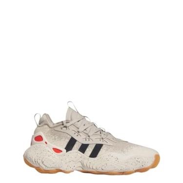 Imagem de adidas Tênis de basquete TRAE Young 3, Wonder Bege/Cinza Cinco/Branco Maravilha, 43
