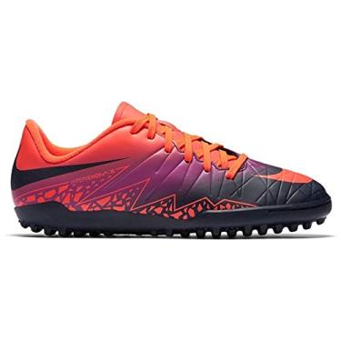 Imagem de Nike Kids' Jr. Hypervenom Phelon II TF Turf Soccer Cleats (Sz. 1.5Y) Total Crimson, Vivid Purple
