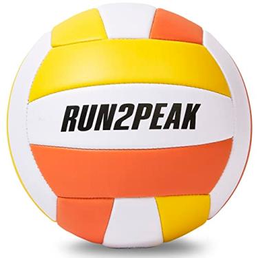 Imagem de RUN2PEAK Bolas de vôlei de praia macias para adolescentes, meninas, jovens, iniciantes, à prova d'água, bolas de vôlei de areia duráveis para uso ao ar livre, piscina interna, jogos aquáticos, tamanho