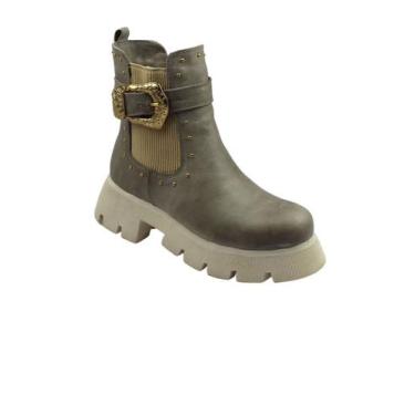 Imagem de Bota Coturno Chic Line - Fossil Off White