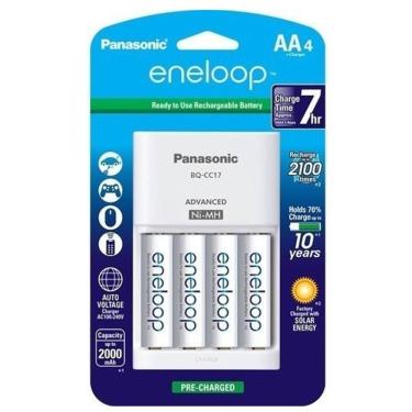 Imagem de Carregador Com Pilhas Aa4 Eneloop 2000 Mah