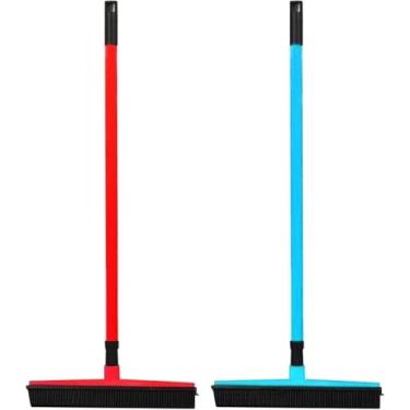 Imagem de Vassoura para remoção de pelos de tapetes de animais de estimação, esfregão de borracha para limpeza das mãos, sem poeira, limpeza de pelos de cachorro