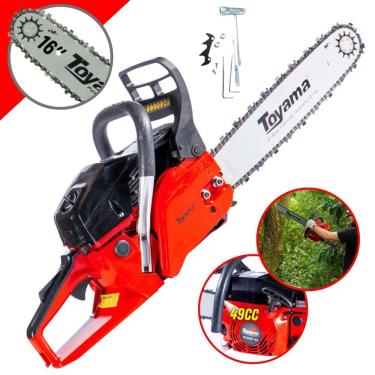 Imagem de Motor Serra Motosserra À Gasolina Toyama TCS53FG2 49cc 2,8HP Motor 2T 13.500rpm Ideal Para Poda e Desdobra de Madeira Com Sabre 16 Polegadas