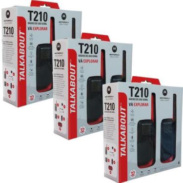 Imagem de 6 Rádios Comunicador Motorola Talkabout T210BR Até 32km Original