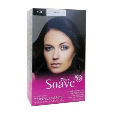 Imagem de Coloração Tonalizante Tono 1.0 Preto - Soave Capelli
