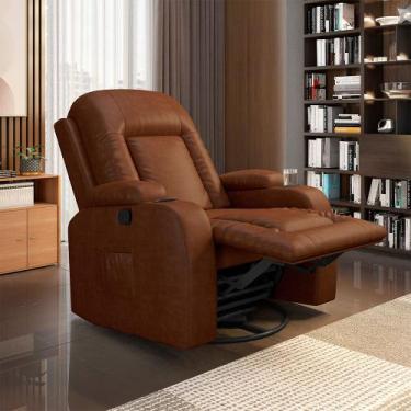 Imagem de Poltrona do Papai Reclinável Giratória e Balanço Sala de Cinema Crihs 