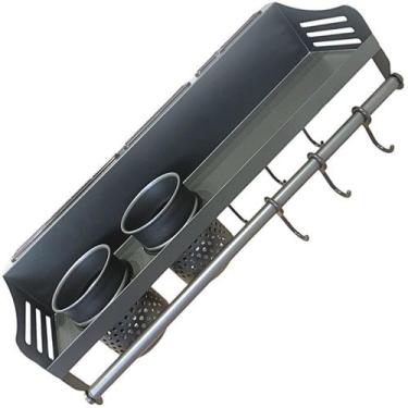 Imagem de Rack Suspenso Porta Condimento Tempero Parede Tempero 2 Copo - NilosDe