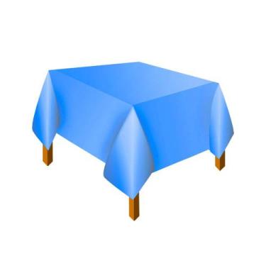 Imagem de KIT 10 Toalhas De Mesa Lisa Plástica 70x70cm Para Aniversário Festa Ca