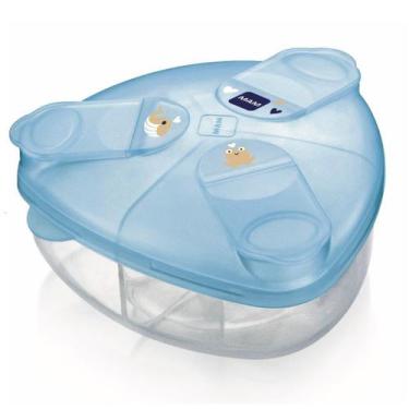 Imagem de Porta Leite Em Pó Com Divisória Mam Azul