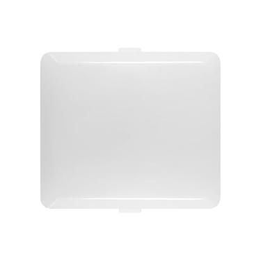 Imagem de seork Peça de substituição da tampa da lente da luz do ventilador de ventilação do banheiro serve para Broan Nutone S97013662, S97014094 Grade de tampa do ventilador de banheiro e kit de montagem de