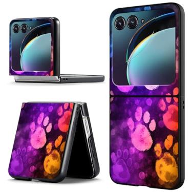 Imagem de ACWDMKH Capa para Motorola Razr Plus 2023/Motorola Razr 40 Ultra capa fina rígida PC ultrafina anti-arranhões à prova de choque capa protetora para Motorola Moto Razr + Plus 2023, impressões coloridas