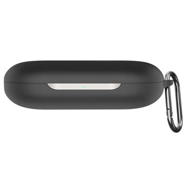 Imagem de USTIYA Capa para Xiaomi Openwear Fones de Ouvido Estéreo Sem Fio Proteção Capa de Silicone Macio Corpo Inteiro com Chaveiro Acessórios para Fone de Ouvido Funda Carcasa (Preto)