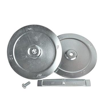 Imagem de Gardner Bender KO701 selo de metal para apagar, 1,27 cm de tamanho de conduíte, tamanho marcado, aço galvanizado à prova de ferrugem, 16 AWG de aço, fio de 1,27 cm, em relevo – autocentralização, 100 unidades., 6,30 cm (2,5 polegadas)