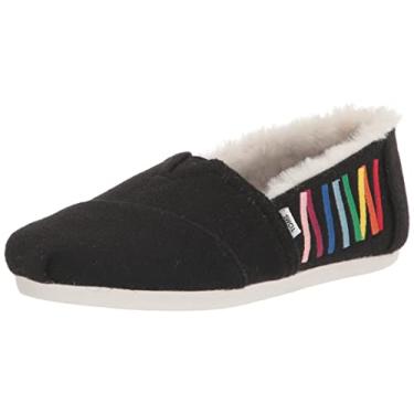 Imagem de TOMS Sapatilhas femininas Alpargata Slip On Casual - Preto, Preto, 41