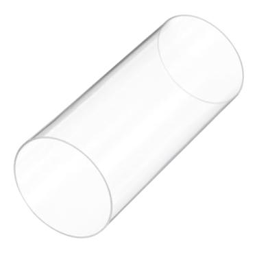 Imagem de Rebower Tubo rígido de plástico transparente de 20 cm 105 mm x 110 mm (4 1/20.3 cm x 4 5/40.6 cm) Tubo de policarbonato redondo, [para encanamento, hidráulica, aquário, bricolage]