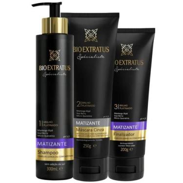 Imagem de Kit Bio Extratus Spécialiste Matizante Shampoo 300ml + Máscara Cinza 2