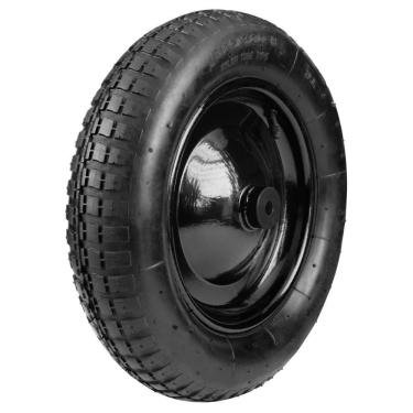 Imagem de Pneu Com Câmara 3.25-8" E Roda Carrinho De Mão Tramontina