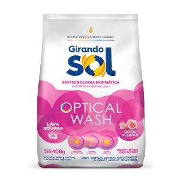 Imagem de Lava Roupas Em Pó Rosa Floral Girando Sol 400G, Sabão Em Pó Lava Roupa
