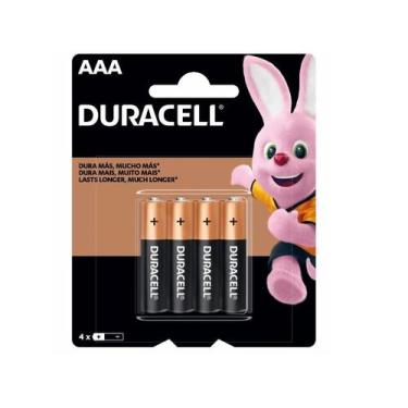 Imagem de Pilha Alcalina AAA Duracell 4 Unidades - MN2400B4