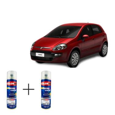 Imagem de Spray automotivo vermelho oppulence fiat + verniz spray 300ml - Sherwi