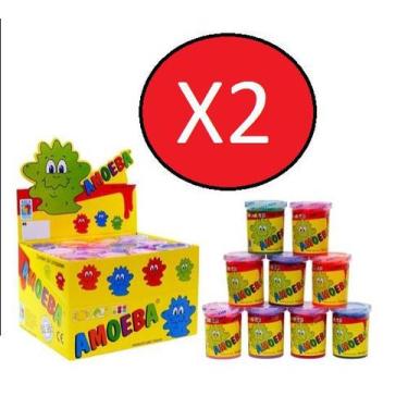 Imagem de Kit 2 Caixas Amoeba Geléia De Brincar Original 24 Unidades 110g=48un