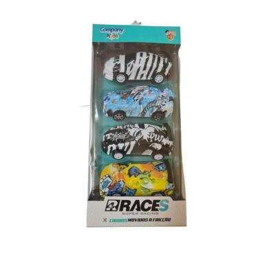 Imagem de Brinquedo Infantil Carros Races à Fricção Sortido 4 peças - Company ki
