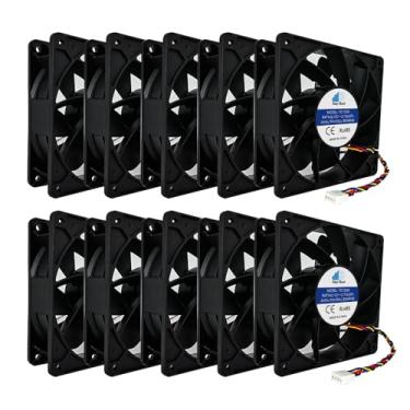 Imagem de Easy Cloud Ventilador de Mineração de Resfriamento de 120 Mm Ventilador de Máquina de Mineração Bitcoin(Btc) com Rolamento de Esferas Duplo de Alta Velocidade, Ventilador de Substituição Asic Antminer