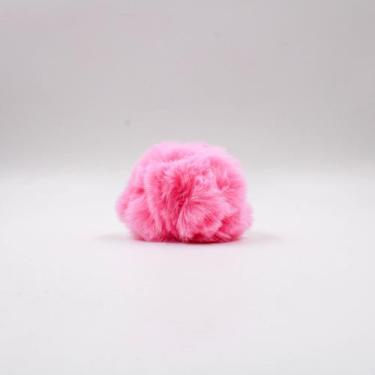 Imagem de Pompom pelúcia de bolinha 80mm em poliester - Artesanato, Rosa