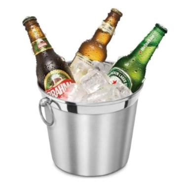 Imagem de Balde de Gelo em Alumínio 4,5 Litros Abc - A.R Variedades MT