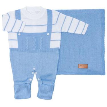 Imagem de Kit Saída de Maternidade Menina Menino Bebê Tricô Premium - Baronesa T