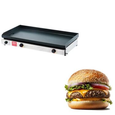 Imagem de Chapa Grill a Gás 50x60cm Um Queimador Malta