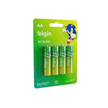 Imagem de Pilha Alcalina Aa4 Elgin Cartela Com 04 Unidades - Pç / 4