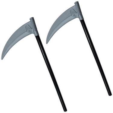 Imagem de 2 Foices Acessório Fantasia Carrasco Halloween De Plástico - LePlastic