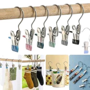 Imagem de 20 Ganchos Cabide Prendedores Para Organização De Roupas - stuff