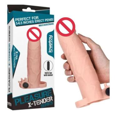Imagem de Capa X-tender 20,8x5 cm Com Cápsula Extensora Vibratória Peniana - LOV