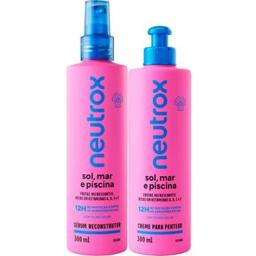 Imagem de Kit Neutrox Sol, Mar e Piscina Sérum Reconstrutor + Creme para Pentear