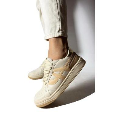 Imagem de Tênis Lumy Off White Feminino Estiloso Moderno Funcional-Feminino
