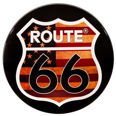 Imagem de Luminoso de Parede Route 66 Usa Retrô Vintage para Bar, Garagem, Churrasqueira, Espaço Gourmet