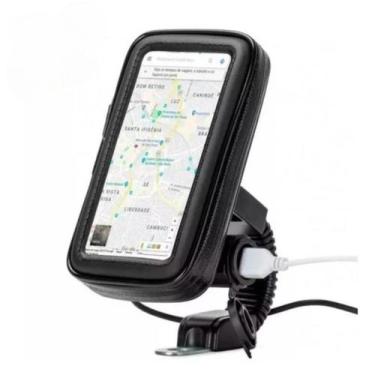Imagem de Suporte para Celular para Guidão de Bike e Moto - Case Impermeável 360