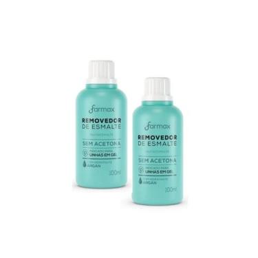 Imagem de Kit 2 Removedor De Esmalte Argan Sem Acetona 100ml - Farmax