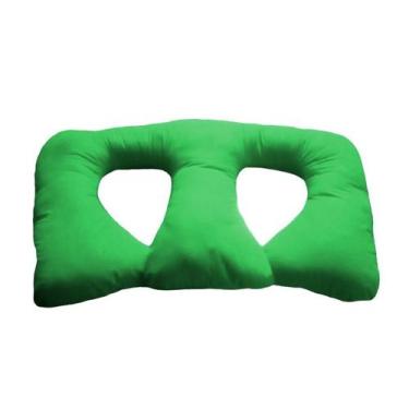 Imagem de Almofada de Amamentação Grande de Gêmeos Happy Line, Verde claro